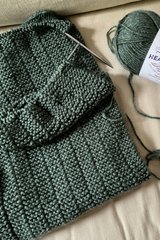 Meadow Lane Blanket Knitting Pattern Easy to Knit Worsted Aran 4 Weight Yarn Lion Brand Heartland Fifty Four Ten Studio APRIL 2025 thumbnail