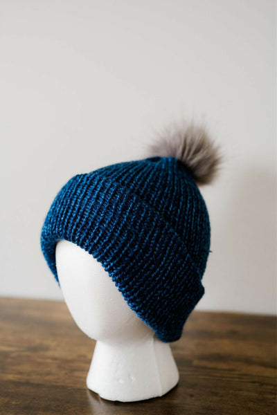Ladies/Teen Winter Hat With Optional Pom Pom (Circular  display picture 2