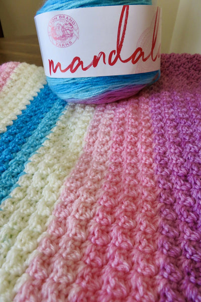 Mandala Afternoon Slumber Baby Blanket – Lion Brand Yarn