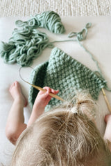 Green Knit Blanket thumbnail