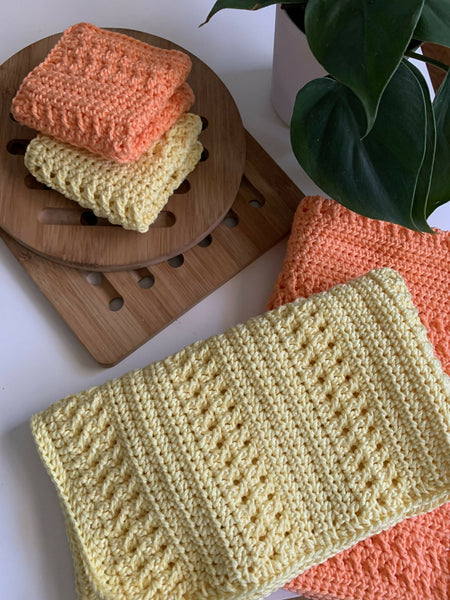 The Summer Ridges Dish Towel (Crochet) – Lion Brand Yarn