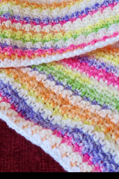 Sundae Treats Ice Cream Baby Blanket (Crochet)