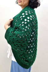 Forest Leaves Cocoon Shrug (Crochet) thumbnail