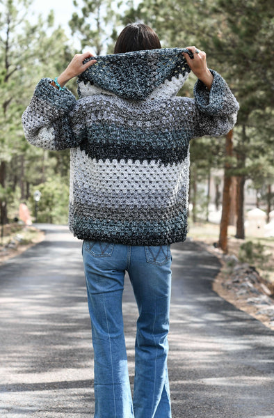 Crochet Kit Riptide Granny Hoodie – Lion Brand Yarn