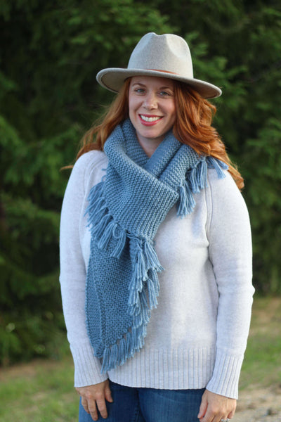Knit Kit Lucerne Fringe Scarf