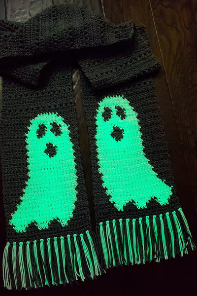 GG ghost inspired scarf Gucci Muticolor Silk Life in Gucci Ghost GG Shawl Scarf  main image 3