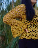 Crochet Kit - Ensley Rose Lace Sweater image 3 thumbnail