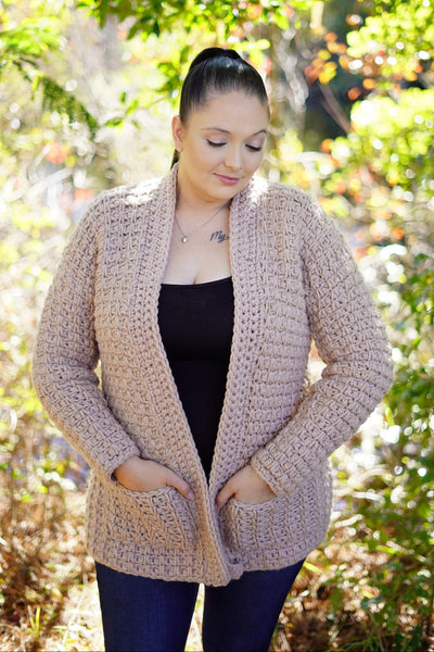 Crochet Kit - Faux Knit Cardigan – Lion Brand Yarn