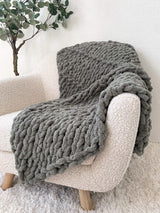 Knit Kit - Sage Throw image 3 thumbnail