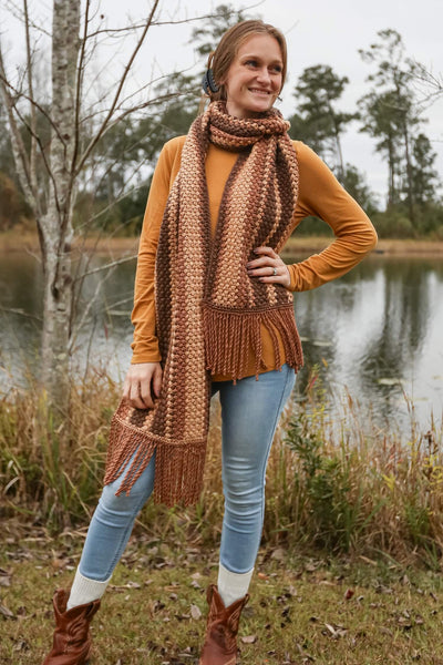 Crochet Kit - Coffee Bean Scarf