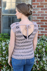 Crochet Kit - Tie Back Bow Top image 3 thumbnail