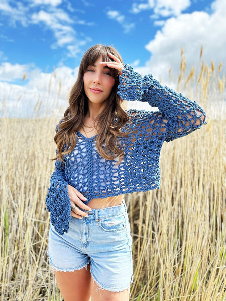 Crochet Kit - Coastal Belle Crop – Lion Brand Yarn