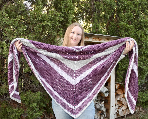 Crochet Kit - Lavender Luxe Wrap – Lion Brand Yarn