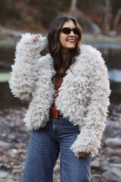 Knit Kit - Hayworth Cropped Coat – Lion Brand Yarn