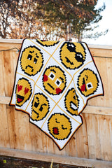 Crochet Kit - Emoji Emotions Afghan image 3 thumbnail