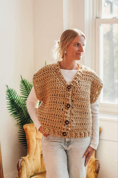 Crochet Kit - Oversized Canvas Vest – Lion Brand Yarn