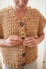 Crochet Kit - Oversized Canvas Vest image 3 thumbnail