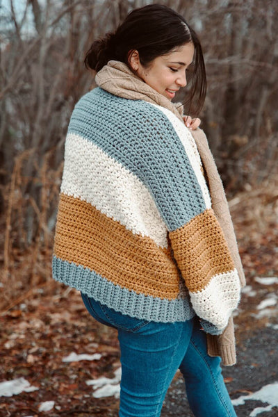 Crochet Kit - Fireside Crochet Cardigan – Lion Brand Yarn