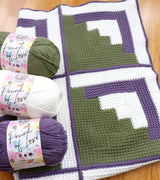 Crochet Kit - Mountain Log Cabin Blanket image 3 thumbnail