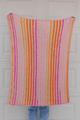 Crochet Kit - Peach Sorbet Throw image 3 thumbnail