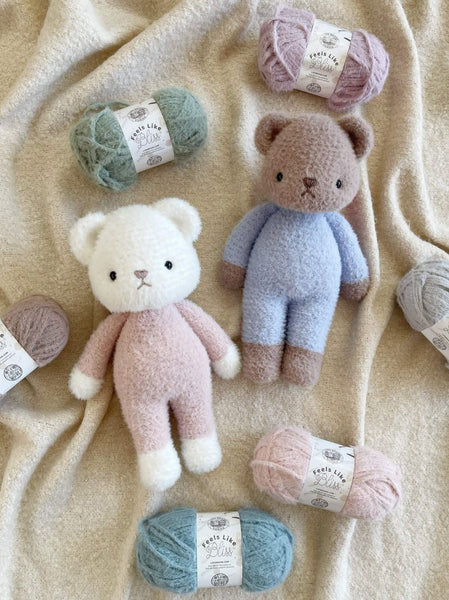 Crochet Kit - Pajama Teddy Pair – Lion Brand Yarn