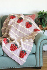 Crochet Kit - Strawberries and Cream Blanket image 3 thumbnail