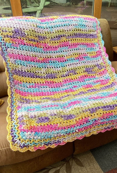 Crochet Kit - Wild Flower Blanket – Lion Brand Yarn