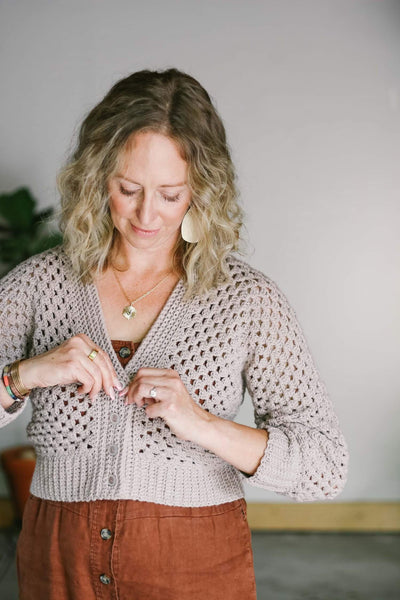 Crochet Kit - The Zinnia Cardigan – Lion Brand Yarn