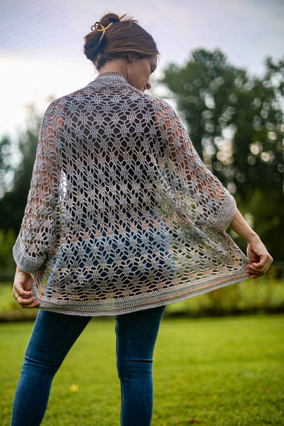 Crochet Kit - Lacy Cocoon Cardi – Lion Brand Yarn