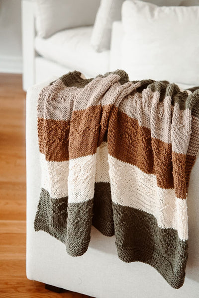 Knit Kit - Mountain Ridge Blanket – Lion Brand Yarn