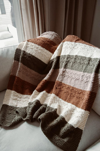 Knit Kit - Mountain Ridge Blanket – Lion Brand Yarn