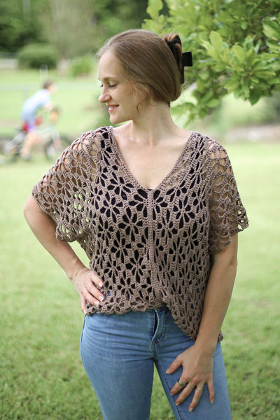 Crochet Kit - Lacy Garden Top – Lion Brand Yarn