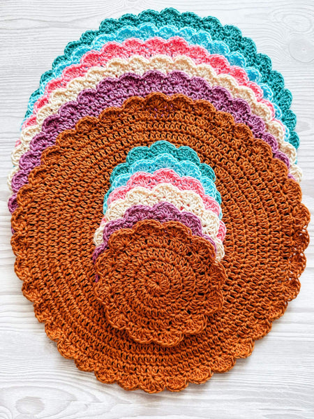 Crochet Kit - Sunrise Table Set – Lion Brand Yarn