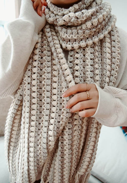 Crochet Kit - 70's Blanket Scarf – Lion Brand Yarn