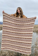 Full view of crochet afghan. thumbnail