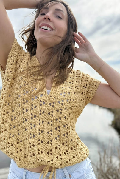 Crochet Kit - Second Star Lace Tee – Lion Brand Yarn