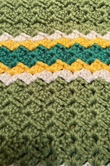 Close up of textured pattern on afghan. thumbnail