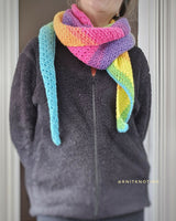 Lazy Days Asymmetrical Scarf (Crochet) thumbnail