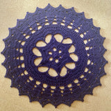 Royal Dark Star Doily (Crochet) thumbnail