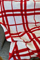 Christmas Plaid Throw (Crochet) thumbnail
