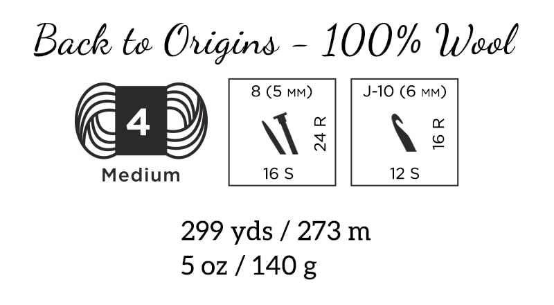 Wool-Ease® Roving Origins Yarn Basic Info