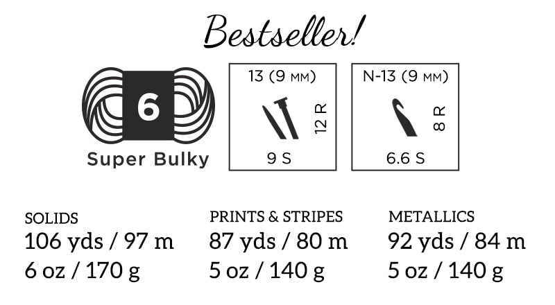 Wool-Ease® Thick & Quick® Yarn Basic Info