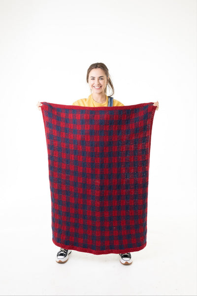 Gingham Throw (Knit)