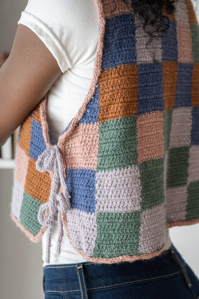 Patchwork Vest (Crochet) – Lion Brand Yarn