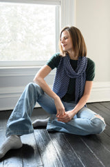 Diagonal Garter Scarf image 2 thumbnail
