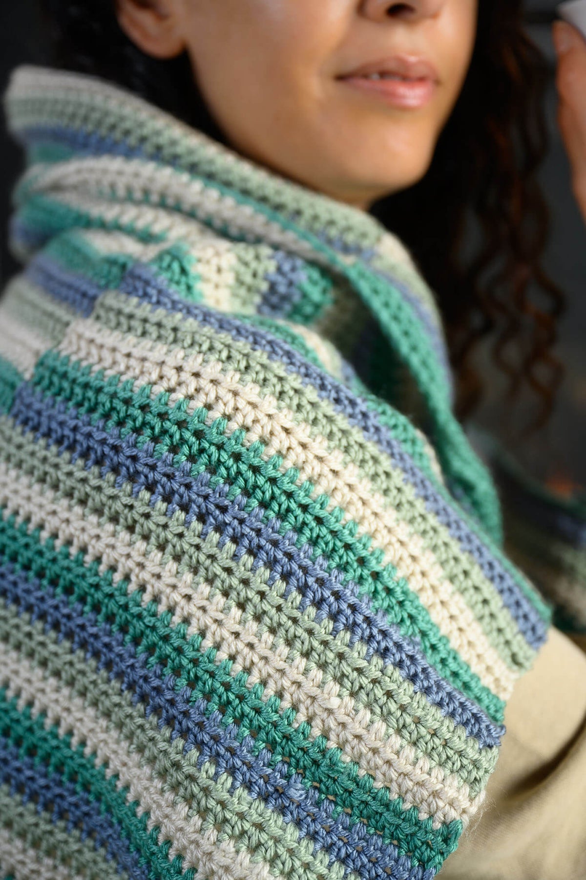 Staggered Stripe Lapghan (Crochet) – Lion Brand Yarn