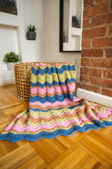 Crochet Kit - Striped Ripple Afghan image 1 thumbnail