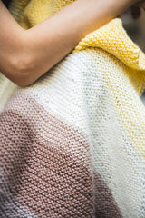 close up of self striping knit blanket thumbnail