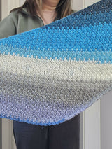 Crochet Scarf Held By A Woman thumbnail