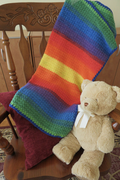 Fun Colorway Mandala Baby Blanket (Crochet) – Lion Brand Yarn
